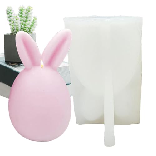 3D Osterhase Silikonform, 3D Hase Silikonform, Hasen Gips Clay Gießform, Osterhasen Schokoladenformen, kreativ, ästhetisch, elegant, dick und weich, für Würfel von Lyricalist