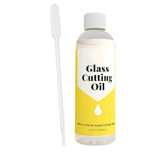 Cutting Oil For Stained Glass - 120ml Glass Cutter Tool Oil, Glass Cutting Oil, Easy To Apply Multi Functional Cutting Oil For Mirrors, Glass Cutting Tools von Lyricalist