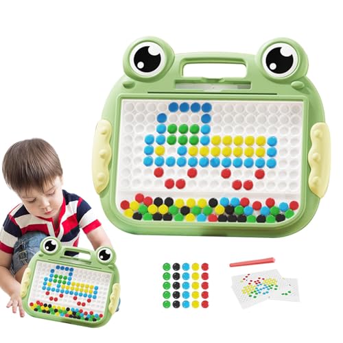 Lyricalist Magnetisches Zeichenbrett, Magnetisches Zeichenbrett für Kleinkinder | Frosch-Magnet-Maltafel - Lernspielzeug für Kleinkinder, Farbe und Zahlen, lustiges magnetisches Zeichenbrett von Lyricalist