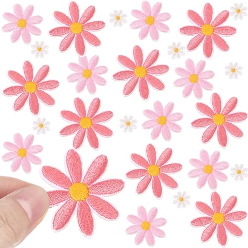 Lyrow Aufnäher zum Aufbügeln in 3 Größen, Gänseblümchen, niedliche Kleidung, bestickt, zum Aufnähen auf Taschen, Hüte, Rucksäcke, Kleidung, Jeans, DIY-Zubehör, Dekoration, Beige, Hellrosa, Rosa, 24 Lyrow Aufnäher zum Aufbügeln in 3 Größen, Gänseblümchen, niedliche Kleidung, bestickt, zum Aufnähen auf Taschen, Hüte, Rucksäcke, Kleidung, Jeans, DIY-Zubehör, Dekoration, Beige, Hellrosa, Rosa, 24 von Lyrow