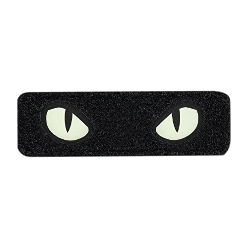 M-Tac Cat Eyes Soft Patch - Tactical Moral Patch for Military Gear - Army Combat Hook and Loop Patches (Black/GID) von M-Tac