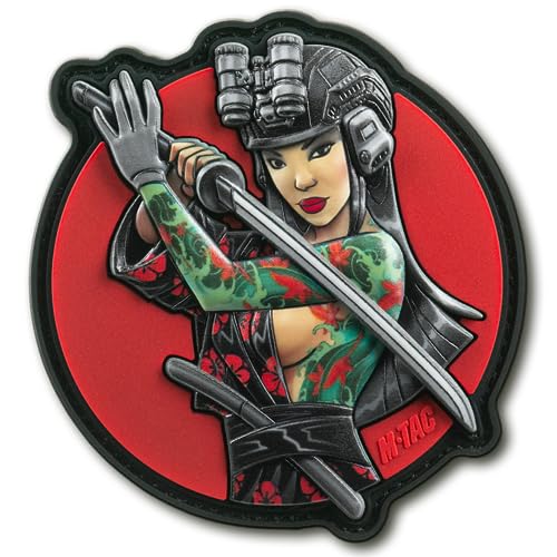 M-Tac Morale Patch Japan Tactical Girl - PVC Patches für Weste, Rucksäcke, Hüte - Taktischer Militär Patch mit Hakenverschluss Rückseite (Tattoo 1) von M-Tac