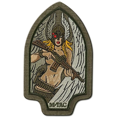 M-Tac Morale Patch Valkyrie – Taktischer Militär-Patch mit Hakenverschluss auf der Rückseite – Aufnäher für Weste, Rucksäcke, Hüte (bestickt (Ranger Green)) von M-Tac