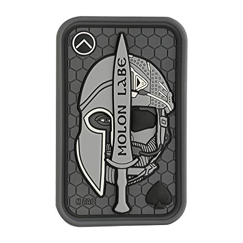 M-Tac Morale Patches Nordic Invasion PVC 3D Militär Taktischer Patch Wikinger Til Valhall (Grau) von M-Tac