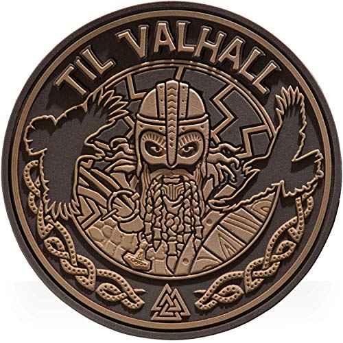 M-Tac Morale Patches Nordic Invasion - PVC 3D Military Tactical Patch Viking - Til Valhall (Coyote (Til Valhall)) von M-Tac