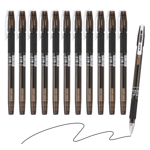 M&G Gelstift Medium Point 0,5 mm, 24 Stück Glatter Schwarzer Gel-Tintenrollerballstift für Zuhause Büro Schreiben Notizen Journaling Geschäft, Stil 2 von M&G