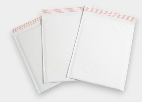 Luftpolster-Versandtaschen, selbstklebend, gepolstert, für Versand, Versand, Verpackung, Weiß, 200 x 260 mm, 100 Stück von M7 Packaging