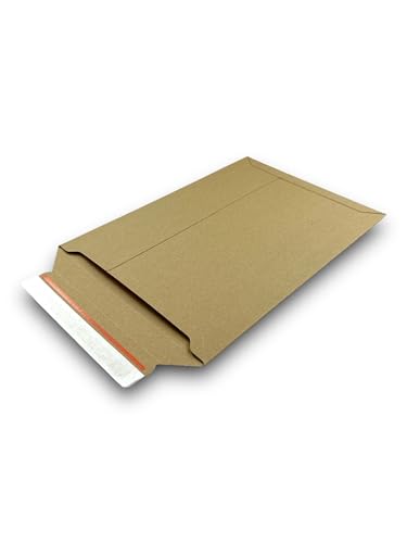 100 Stück Versandtaschen A4 für Warensendung aus Pappe 250x353x50mm gepolsterte Versandtasche B4 für Büwa Verpackung Umschlag Umschläge Maxibrief Versandtasche Pappe Maxibriefkarton Großbrief von MA-Verpackungen