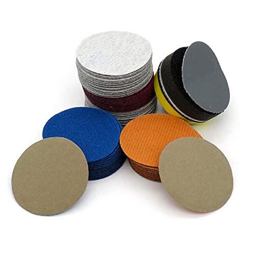 10 Stück 50 mm Schleifscheiben Pads 5,1 cm Trocken oder Nass Schleifpapier Pads Hook and Loop Schleifscheibe Abrasive Politur Pad Platte 10000 Körnung von MACHSWON