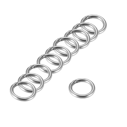 MACHSWON 201 geschweißter O-Ring aus Edelstahl, 20 mm Außendurchmesser, 3 mm dick, für Handtasche, Gurtband, Geldbörse, Hundehalsband, Gürtel, DIY-Projekte, 20 Stück von MACHSWON