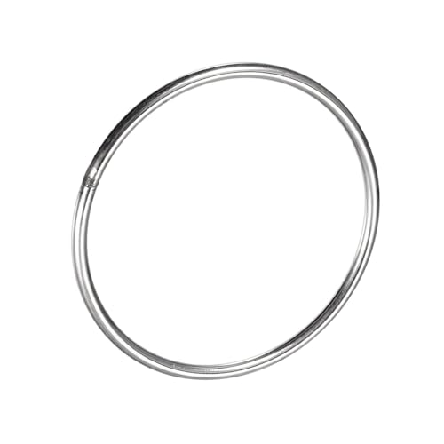 MACHSWON Geschweißter O-Ring aus 304 Edelstahl, 100 mm Außendurchmesser, 5 mm Dicke, für Handtasche, Gurtband, Geldbörse, Hundehalsband, Gürtel, DIY-Projekte, 1 Stück von MACHSWON