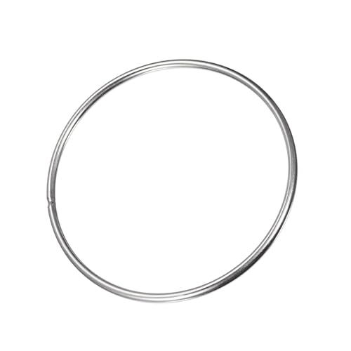 MACHSWON Geschweißter O-Ring aus 304 Edelstahl, 140 mm Außendurchmesser, 5 mm Dicke, für Handtasche, Gurtband, Geldbörse, Hundehalsband, Gürtel, DIY-Projekte, 1 Stück von MACHSWON