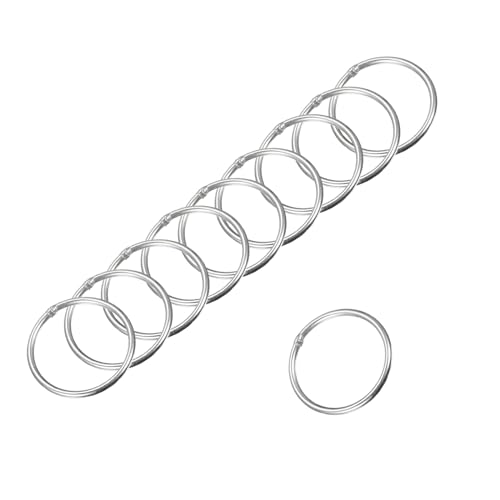 MACHSWON Geschweißter O-Ring aus 304 Edelstahl, 40 mm Außendurchmesser, 3 mm Dicke, für Handtasche, Gurtband, Geldbörse, Hundehalsband, Gürtel, DIY-Projekte, 12 Stück von MACHSWON