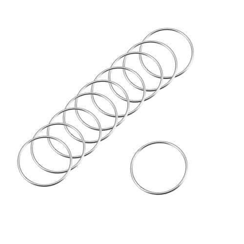 MACHSWON Geschweißter O-Ring aus 304 Edelstahl, 56 mm Außendurchmesser, 3 mm Dicke, für Handtasche, Gurtband, Geldbörse, Hundehalsband, Gürtel, DIY-Projekte, 20 Stück von MACHSWON