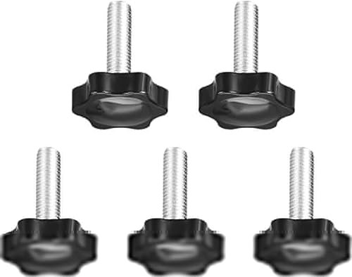 MACHSWON Klemmschraubenknauf für Drehmaschine, mechanische Ausrüstung, Instrumenten- und Apparatindustrie, Ausrüstung, sechseckige Griffe, Sternknauf, M10 x 30 mm, 5 Stück von MACHSWON