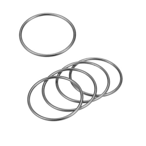 MACHSWON O-Ringe aus Zinklegierung, 25 mm Innendurchmesser, 3 mm dick, Mehrzweck-geschweißte O-Schnallen, robust, glatt, massiver Ring für Taschengurte, Gürtel, Haustierleinen und Bastelarbeiten, von MACHSWON