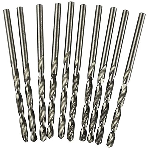 Spiralbohrer-Set, 0,8 mm, Hochgeschwindigkeitsstahl, Vollschleifen, gerader Schaft, Spiralbohrer, 10 Stück von MACHSWON