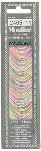 MADEIRA 017–2405 Mouline Bunte Baumwolle Sticktwist, 11 Yd, Soft Ice von MADEIRA