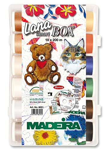 Madeira 93128051 Smartbox Lana Keine 12 Wolle 18 Spule Set, 220 YD von MADEIRA