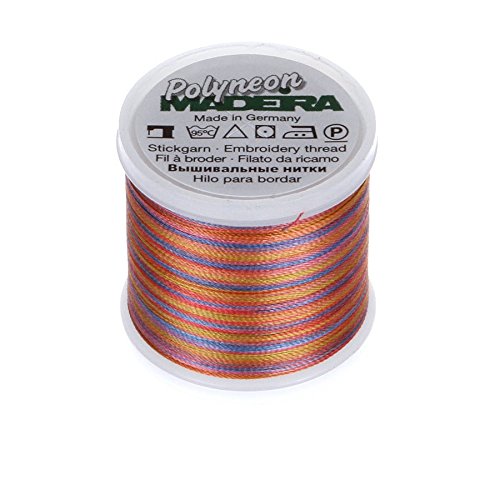 MADEIRA 9845 – – 1609 2-lagig Polyneon Polyester Stickgarn, 40 wt/135D 440 YD, Bunte Horizon von MADEIRA