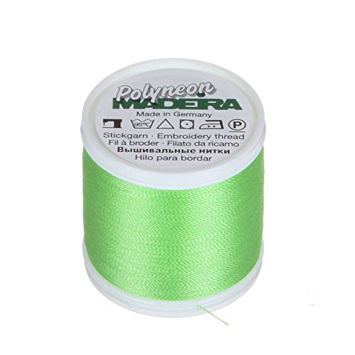 MADEIRA 9845 – – 1748 2-lagig Polyneon Polyester Stickgarn, 40 wt/135D 440 YD, Lime grün von MADEIRA