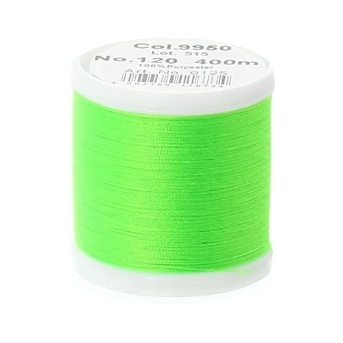 Madeira 91259950 Aerofil Polyester-Garn, 120 W/40 m, Neongrün von MADEIRA