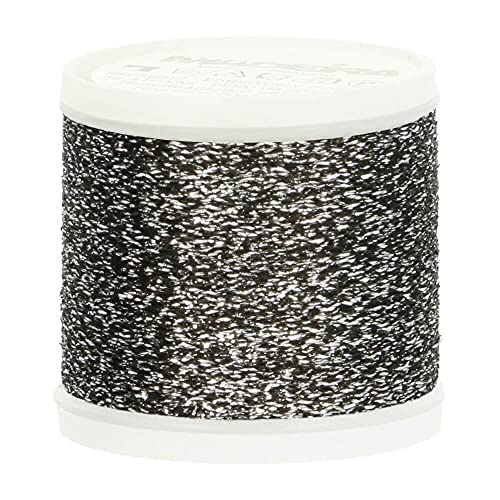 Madeira M9842-260 Gewinde, 70 Prozent Polyamid/30 Prozent metallisiertes Polyester, 260 Silber, 200 m von MADEIRA