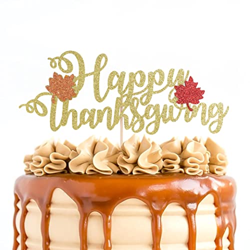 Happy Thanksgiving Cake Topper - Thankful Cake Topper Decor, Thanksgiving Party Kuchen Dekorationen, Thanksgiving Cake Toppers Supplies von MADENG