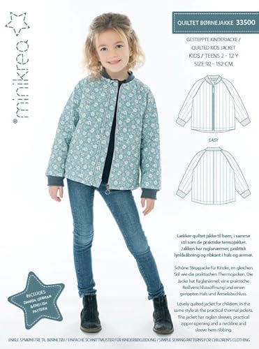 MAGAM-Stoffe Gesteppte Kinderjacke Schnittmuster inkl. Aufnäher Enno von MAGAM-Stoffe