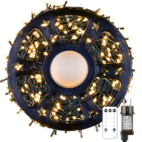 MAGGIFT LED Lichterkette Weihnachtsbaum Außen, 80m 800 LED Lichterketten mit Stecker&Fernbedienung&Timer, Aussen Innen Wasserdicht Lichterkette Tannenbaum Warmweiß für Weihnachtsbeleuchtung Deko von MAGGIFT