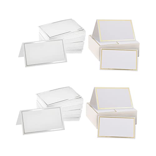 2 Sätze Tischkarte Tischnummern Mit Halter Leere Karten Geschenkboxen Für Die Hochzeit Platzkarten Namenskarten Für Die Tischdekoration Kleine Karten Leer Papier 200 Stück * 2 MAGICLULU von MAGICLULU