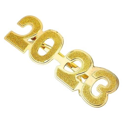 MAGICLULU 1 Paar 2023 Digitale Brille Partyzubehör Für Das Neue Jahr Sonnenbrillen Kostümzubehör Für Das Neue Jahr Anzahl Brillengestelle Neujahrsparty-brillen Neujahrsvorräte Golden Stk von MAGICLULU