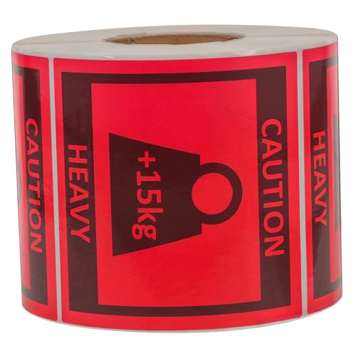MAGICLULU 1 Rolle Schweres Warnlabel ziehen um Etiketten Aufkleber Verpackung schwerer Aufkleber Vorsicht, schwere Aufkleber Umzugsaufkleber für Kartons Team-Lift-Label rot MAGICLULU 1 Rolle Schweres Warnlabel ziehen um Etiketten Aufkleber Verpackung schwerer Aufkleber Vorsicht, schwere Aufkleber Umzugsaufkleber für Kartons Team-Lift-Label rot von MAGICLULU