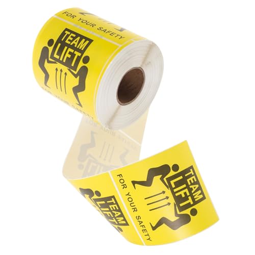 MAGICLULU 1 Rolle Schweres Warnlabel ziehen um Schlüssel Etiketten für Speicherbehälter groß Vorsicht, schwere Aufkleber für den Versand Team-Lift-Etikettenaufkleber MAGICLULU 1 Rolle Schweres Warnlabel ziehen um Schlüssel Etiketten für Speicherbehälter groß Vorsicht, schwere Aufkleber für den Versand Team-Lift-Etikettenaufkleber von MAGICLULU
