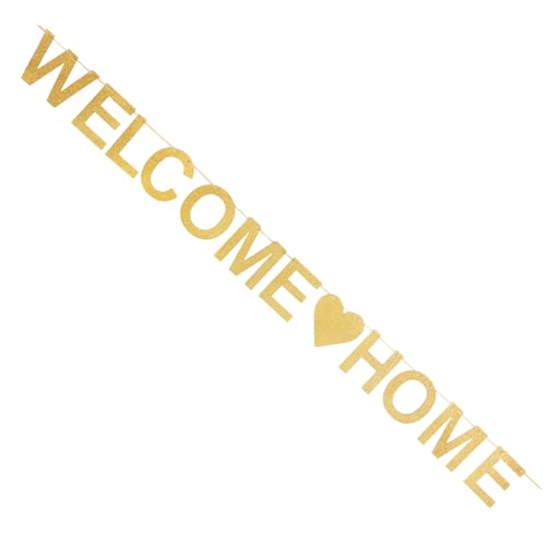 MAGICLULU 1 Satz „welcome Home“-banner Mit Buchstaben Zum Aufhängen, Banner, Jubiläumsfeier, Party-dekoration von MAGICLULU