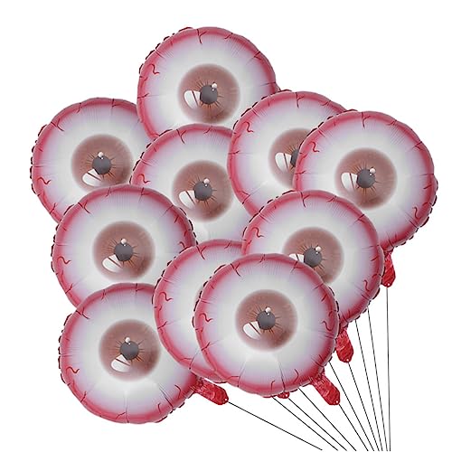 MAGICLULU 1 Satz 20St runder Augapfelballon künstliche blumen der hortensie Augenballons Pavillon halloween kleidung halloween costumes Ballongas luftballons Halloween-Party-Ballon Sport rot von MAGICLULU