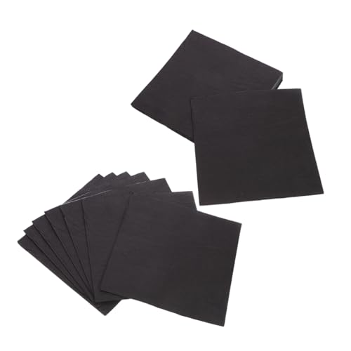 MAGICLULU 1 Satz Mittagsserviette Frühstücksservietten Lustige Geburtstagsservietten Getränkeservietten Teeparty-servietten Dessertservietten Schwarze Servietten Für Party Black Papier 60st von MAGICLULU