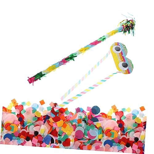 MAGICLULU 1 Satz Pinata-zubehör Groovig Fetzige Partydekoration Halloween-süßigkeiten-masse Toll Dekorationen Partybrille Pinata-füller Stick-stütze Neon-accessoires Papier Colorful von MAGICLULU