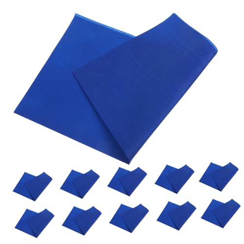 MAGICLULU 1 Satz Saubere Papierservietten Teeparty-dekorationen Mittagsservietten Weihnachtsserviettenringe Stoffservietten Geburtstag Pappteller Decoupage-servietten Tisch Blue 50 Stück von MAGICLULU