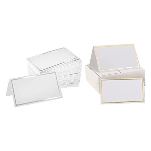 MAGICLULU 1 Satz Tischkarte Platzkarten Sitzkarten Leer Tischplantafel Für Die Hochzeit Karton Reservierte Tischschilder, Tischnummernkarten Namenskarten Für Die Tischdekoration Papier 200st von MAGICLULU