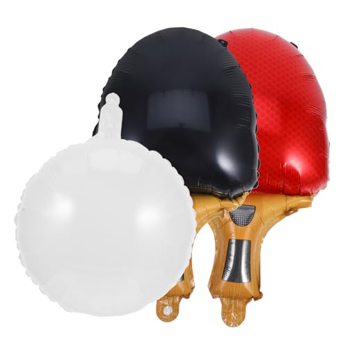 MAGICLULU 1 Satz Tischtennis-ballon Tennisschläger Dekoration Gurkenballon Geburtstagsballons Aus Aluminium Sportballons Tennis-partyzubehör Aluminiumballon Ballons Abschluss Aluminiumfolie von MAGICLULU