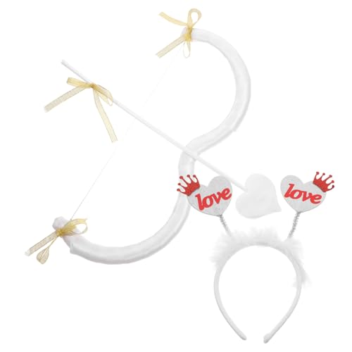 MAGICLULU 1 Set Stirnband Set Dekoration Amor Einzigartige Stirnbänder Halloween Amor Cosplay Stirnband Kostüm Amor Valentinstag Requisiten Kostümzubehör Amor Tanz Stirnband von MAGICLULU