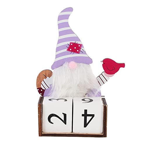 MAGICLULU 1 Stück Kalender aus Holz Anzeige adventskalender selber machen Post Jumbo Geburtstage bürodeko büro dekoration ziernieten Weihnachtstischkalender Desktop-Kalender hölzern Weiß von MAGICLULU