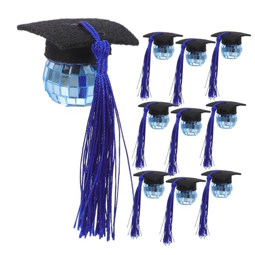 MAGICLULU 10 Stück Cupcake-topper Für Die Abschlussfeier Kleine Discokugeln Dekoration Cupcake -dekorationen Mit Abschlussmotiven Abschlusskappendekorationen Abschlusskuchendekor Acryl Blau MAGICLULU 10 Stück Cupcake-topper Für Die Abschlussfeier Kleine Discokugeln Dekoration Cupcake -dekorationen Mit Abschlussmotiven Abschlusskappendekorationen Abschlusskuchendekor Acryl Blau von MAGICLULU