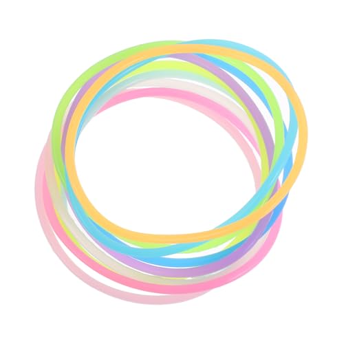 MAGICLULU 10 Stück Silikonarmband Jelly Armbänder 80er Armbänder für Themenveranstaltungen Silikonbänder Im Dunkeln leuchtendes Armband Silikonarmbänder Kieselgel MAGICLULU 10 Stück Silikonarmband Jelly Armbänder 80er Armbänder für Themenveranstaltungen Silikonbänder Im Dunkeln leuchtendes Armband Silikonarmbänder Kieselgel von MAGICLULU