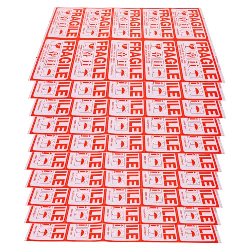 MAGICLULU 100 Stück Zerbrechliche Etiketten Verpackung Schnell Versand Zerbrechlicher Aufkleber Selbstklebende Versandaufkleber Vorsichtiger Aufkleber Wasserkleber MAGICLULU 100 Stück Zerbrechliche Etiketten Verpackung Schnell Versand Zerbrechlicher Aufkleber Selbstklebende Versandaufkleber Vorsichtiger Aufkleber Wasserkleber von MAGICLULU