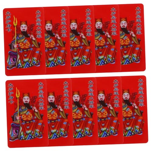 MAGICLULU 10St Jahr von Tai Sui und Snake Dekoration schutzkarte glücksbringer kulturerbe taisui chinesische münzen feng Shui Reize China Karte zum Schutz allgemeine Glückskarten PVC von MAGICLULU