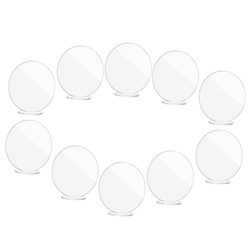 MAGICLULU 10St Platzkarte visitenkarten halterung Hochzeitsfeierdekoration Kreidetafel-Schild Namenskarten für den Tisch Tischnummernkarten für die Hochzeit Partyzubehör Acryl Transparent von MAGICLULU