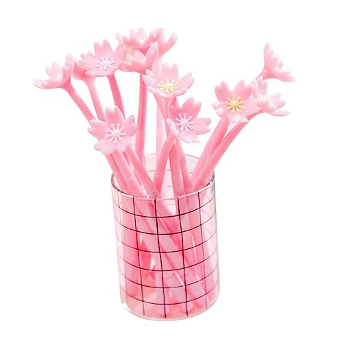 MAGICLULU 10st Tintenrollerblumenstiftstudentenpreisblumen- Und Grasstiftsignaturstift Blumen-gel-tintenstifte Lustiger Stift Rosa Blumenstifte Süßer Kugelschreiber Bleistift Rose Büro von MAGICLULU