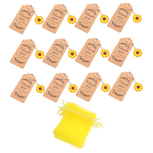 MAGICLULU 12Sätze Sonnenblumen Schlüsselanhänger mit Geschenktüten und Anhängern Dekorative Partygeschenke für Hochzeiten Geburtstagsfeiern und Events für Giveaways MAGICLULU 12Sätze Sonnenblumen Schlüsselanhänger mit Geschenktüten und Anhängern Dekorative Partygeschenke für Hochzeiten Geburtstagsfeiern und Events für Giveaways von MAGICLULU